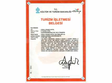 Turizm İşletme Belgesi